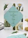 Carteles boda cactus botanic