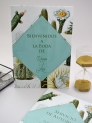 Carteles boda cactus botanic