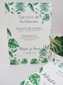 Carteles boda hojas