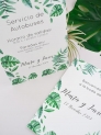 Carteles boda hojas