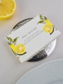 Tarjeta lista de boda citrus limones
