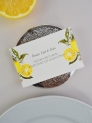 Tarjeta lista de boda citrus limones