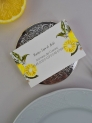 Tarjeta lista de boda citrus limones