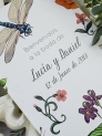 Carteles boda libélula