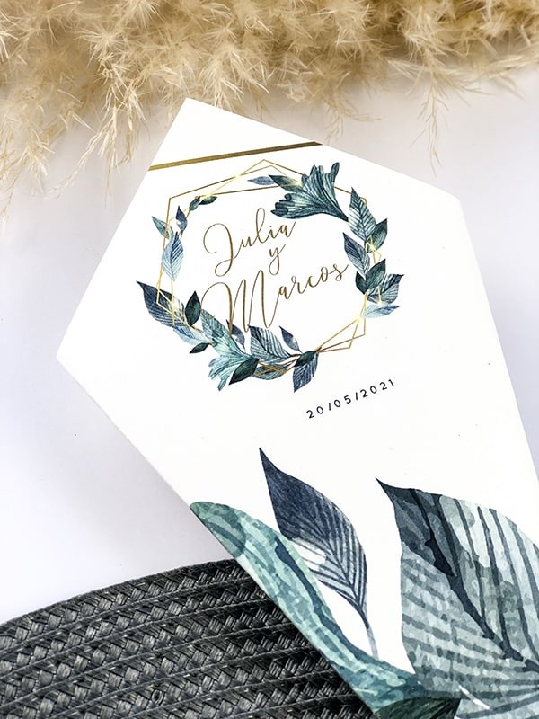 Conos de boda flora line