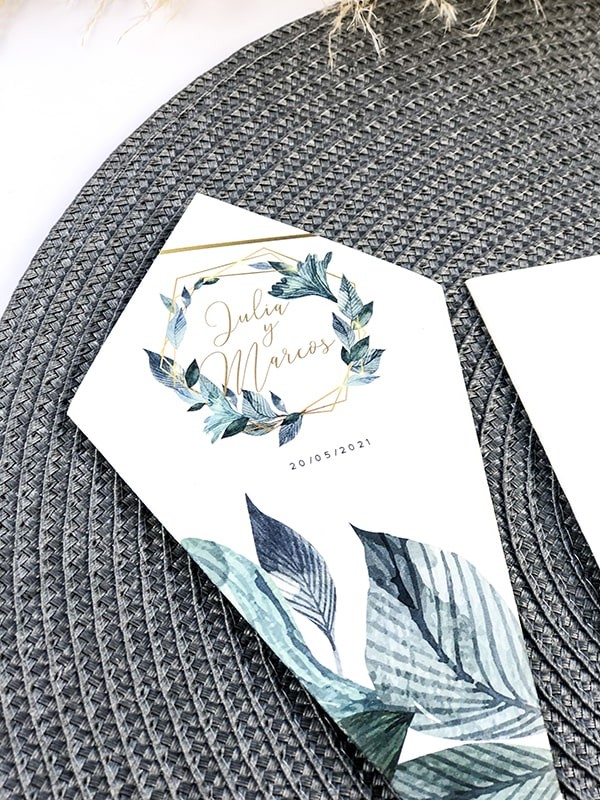 Conos de boda flora line