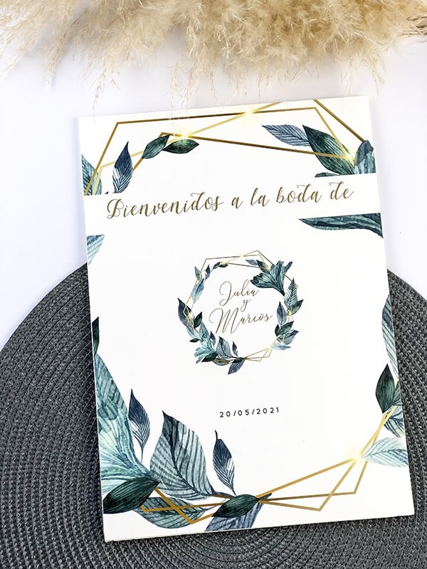 Carteles boda flora line