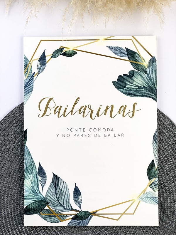 Carteles boda flora line