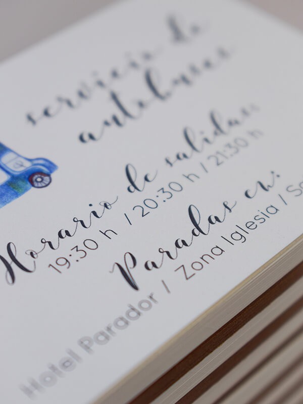 Tarjetas autobús inglés