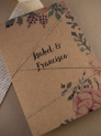 Díptico kraft romantic