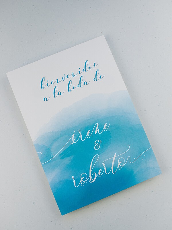 Carteles boda aguada