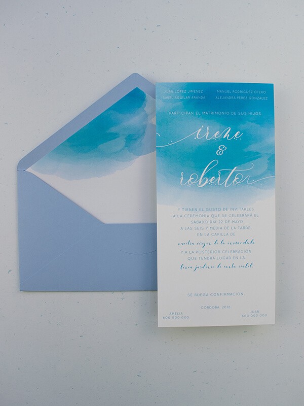 Invitación americana aguada