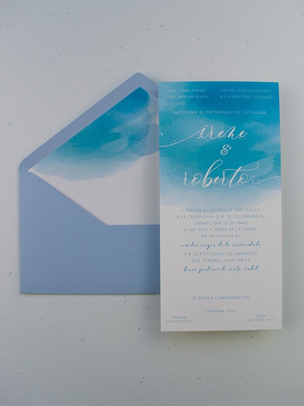 Invitación americana aguada