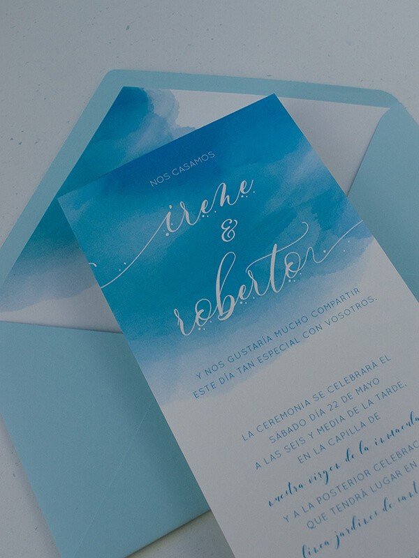 Invitación americana aguada