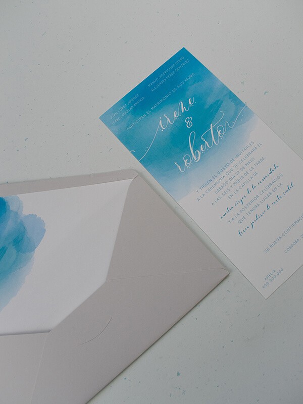 Invitación americana aguada