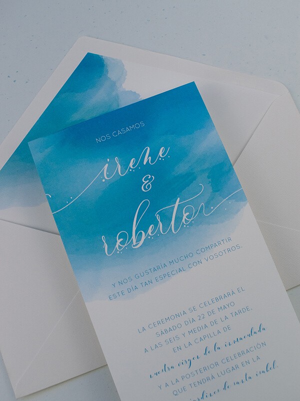Invitación americana aguada
