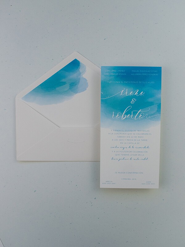 Invitación americana aguada