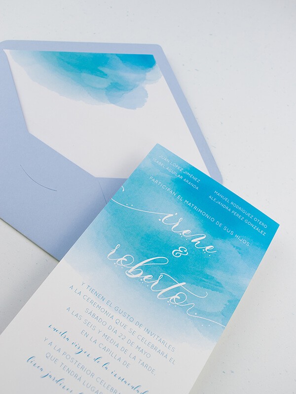 Invitación americana aguada