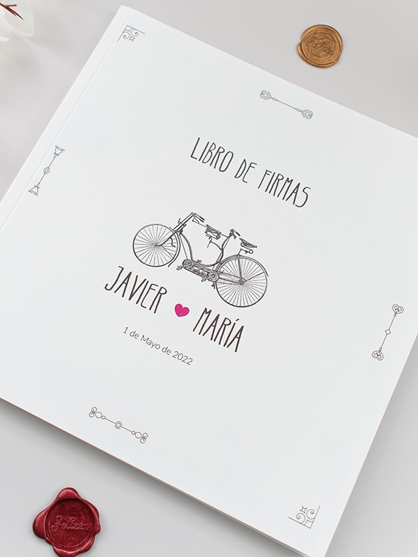 Libro firmas bicicleta