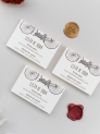 Tarjeta lista de boda bicicleta