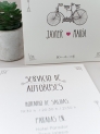 Carteles boda bicicleta
