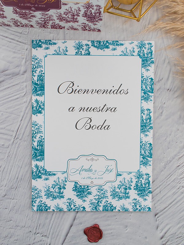 Carteles boda toile jouy