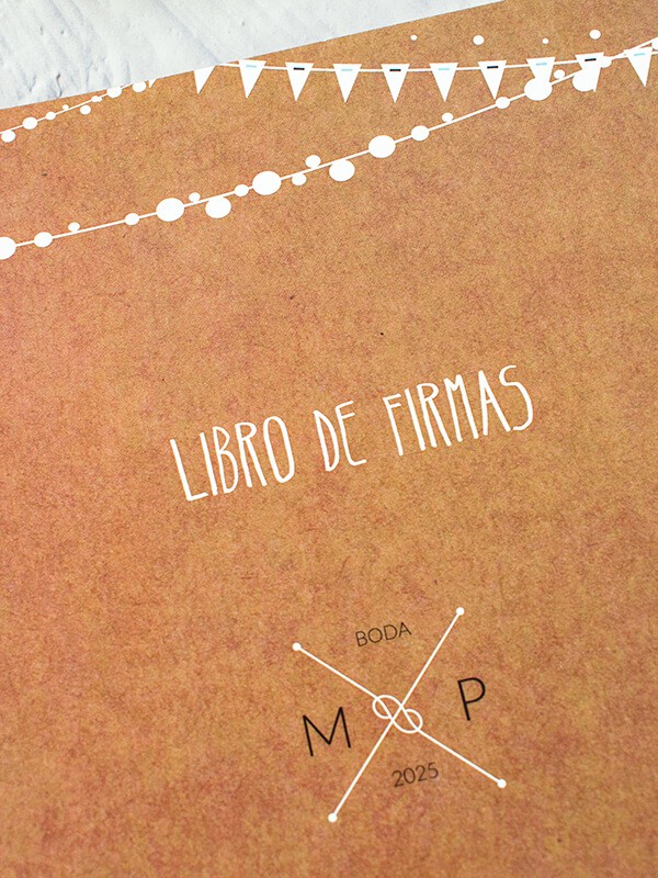 Libro firmas banderín