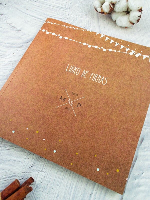 Libro firmas banderín