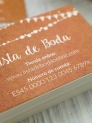 Tarjeta lista de boda banderín
