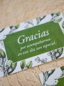 Tarjeta agradecimiento azahar