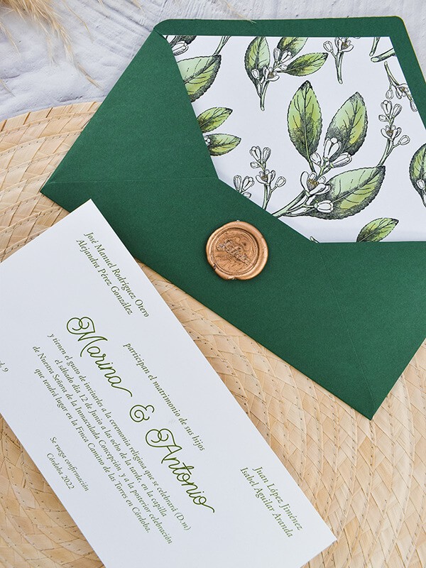 Invitación americana azahar