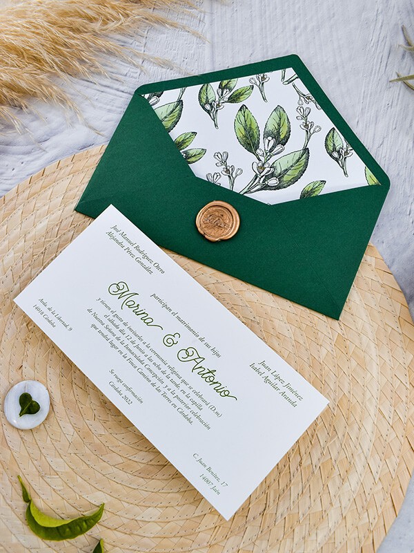 Invitación americana azahar