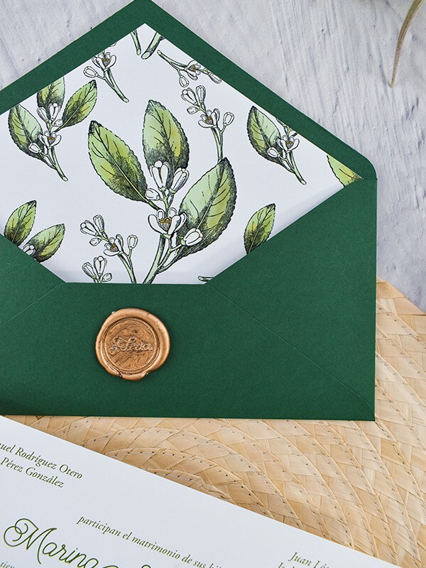 Invitación americana azahar