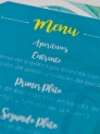 Menú boda piñas