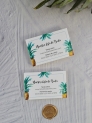 Tarjeta lista de boda piñas