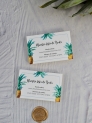 Tarjeta lista de boda piñas
