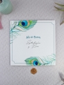 Libro firmas pavo real
