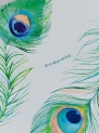 Libro firmas pavo real