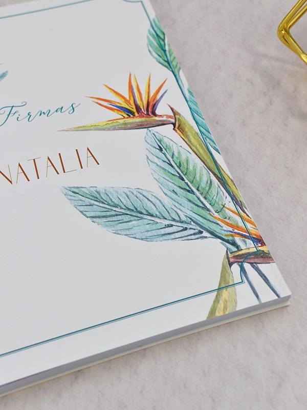 Libro firmas ave del paraíso