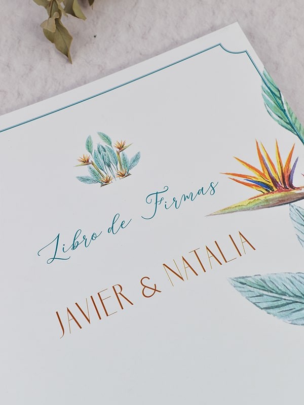 Libro firmas ave del paraíso