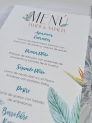 Menú boda ave del paraíso