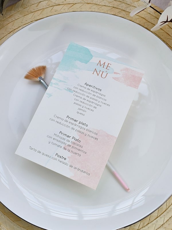 Menú boda cloé