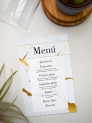 Menú boda mármol