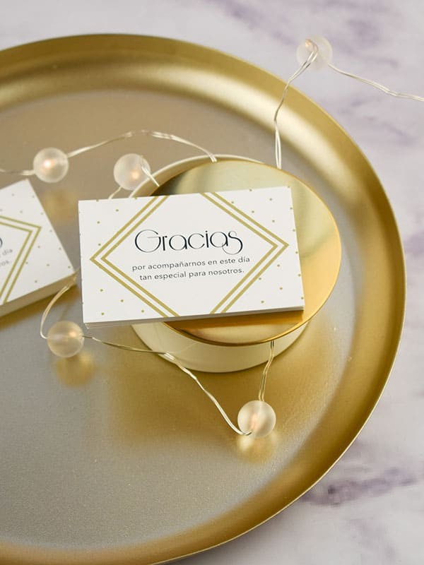 Tarjeta agradecimiento gatsby