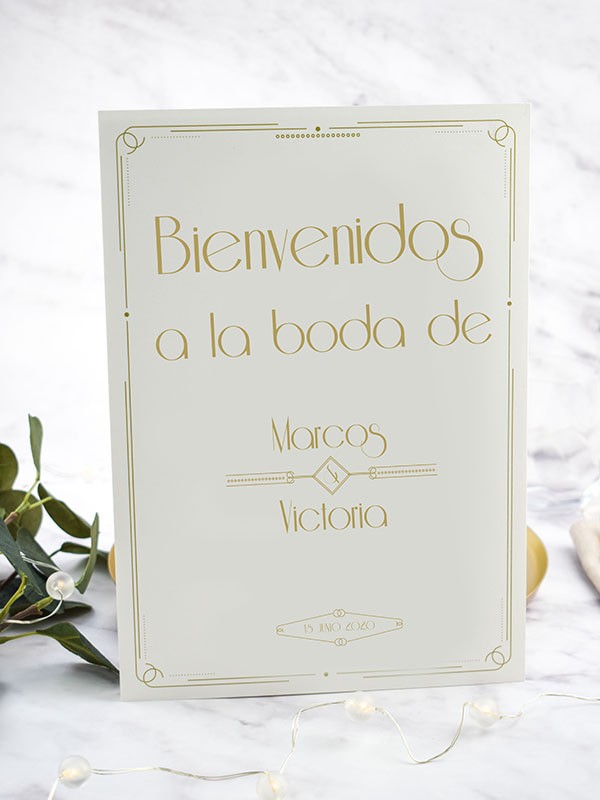 Carteles boda gatsby