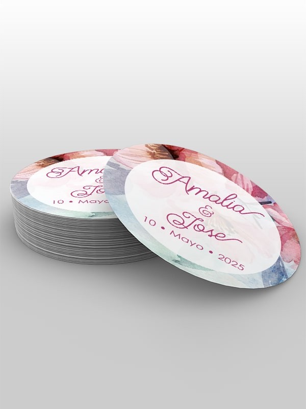 Adhesivos boda primavera