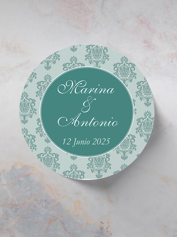 Adhesivos boda damasco