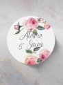 Adhesivos boda rosa inglesa