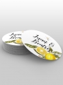 Adhesivos boda citrus limones