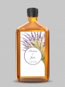 Etiquetas adhesiva botella lavanda
